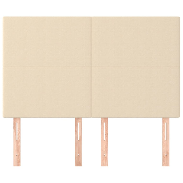 Tăblie de pat crem 144x5x118/128 cm, material textil WALTI