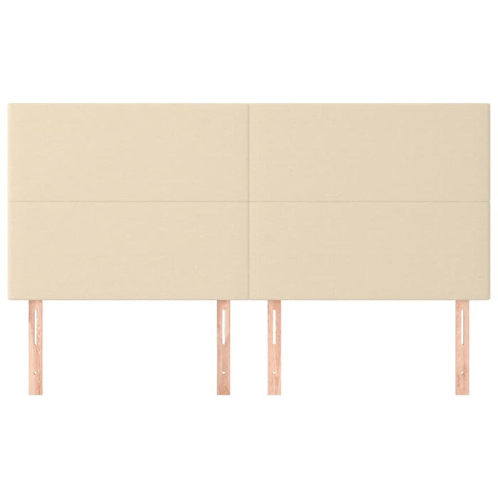 Tăblie de pat crem 160x5x118/128 cm, material textil WALTI