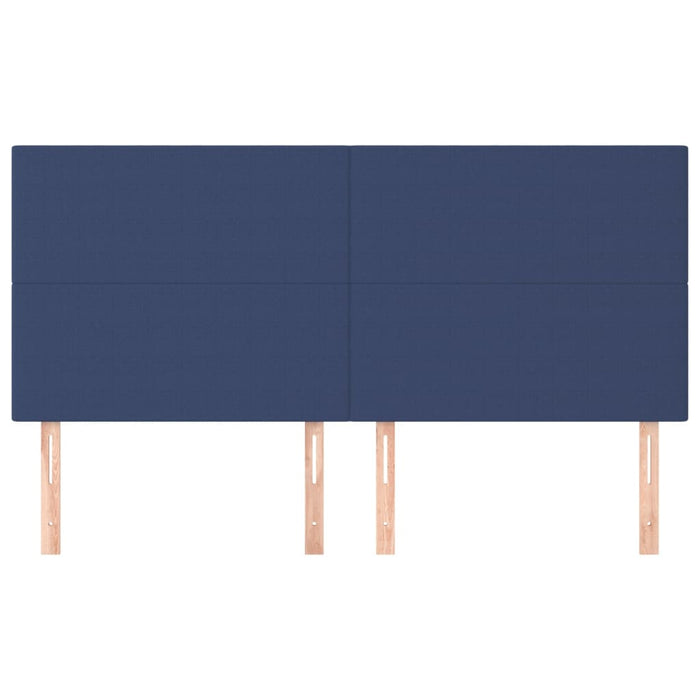Tăblie de pat albastră 180x5x118/128 cm, material textil - WALTI WALTI