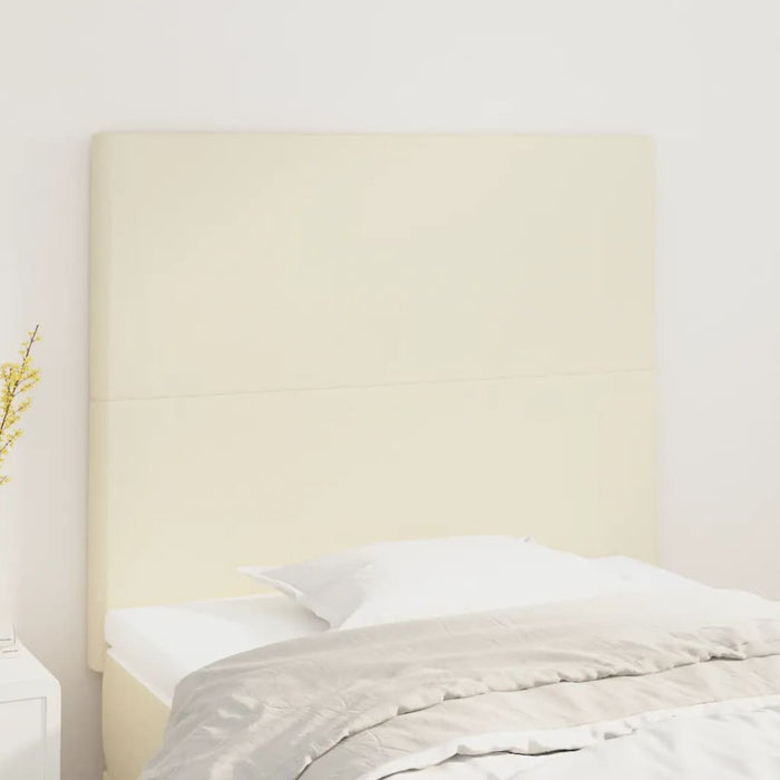 Tăblie de pat crem 80x5x118/128 cm piele ecologică - WALTI WALTI