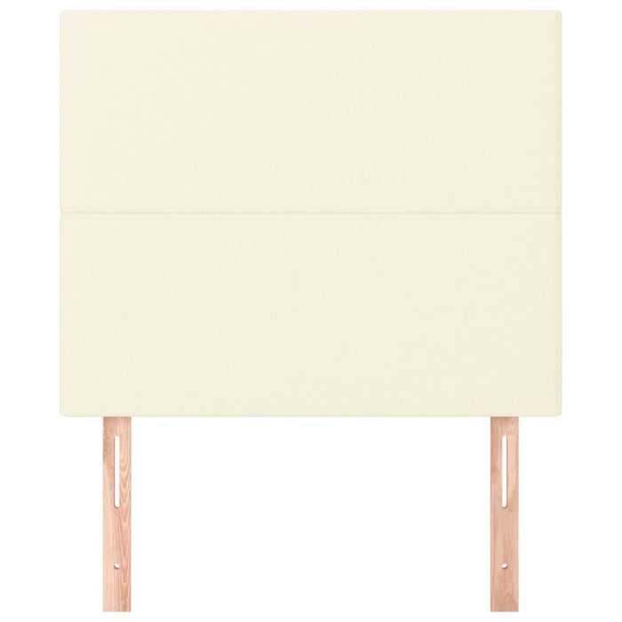 Tăblie de pat crem 90x5x118/128 cm piele ecologică WALTI