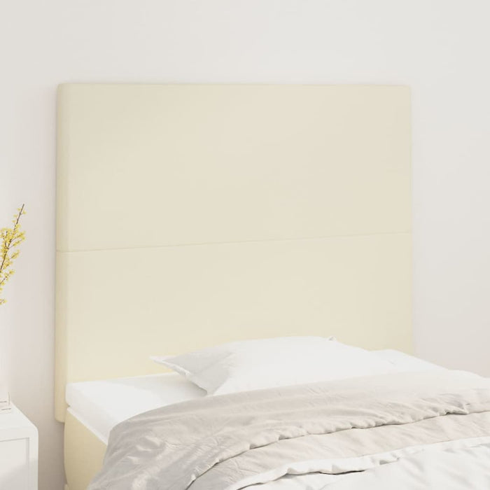 Tăblie de pat crem 90x5x118/128 cm piele ecologică WALTI