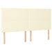 Tăblie de pat crem 160x5x118/128 cm piele ecologică - WALTI WALTI