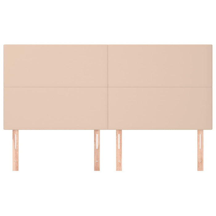 Tăblie de pat Cappuccino 200x5x118/128 cm piele ecologică WALTI