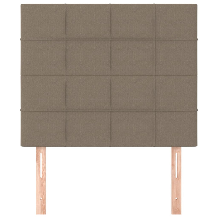 Tăblie de pat gri taupe 80x5x118/128 cm, material textil WALTI