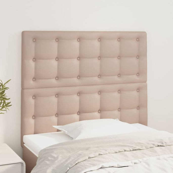 Tăblie de pat Cappuccino 80x5x118/128 cm piele ecologică WALTI