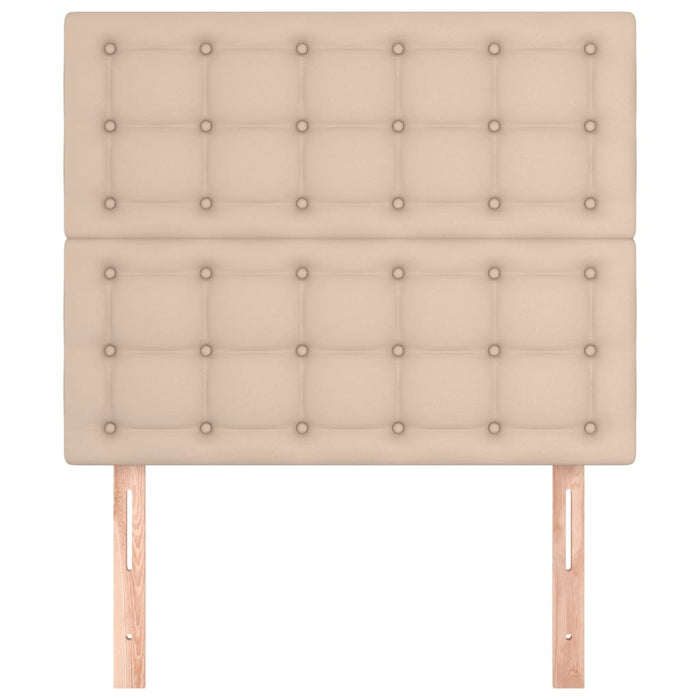Tăblie de pat Cappuccino 90x5x118/128 cm piele ecologică WALTI