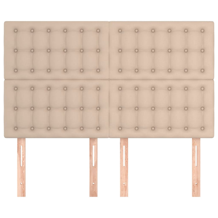 Tăblie de pat Cappuccino 144x5x118/128 cm piele ecologică WALTI