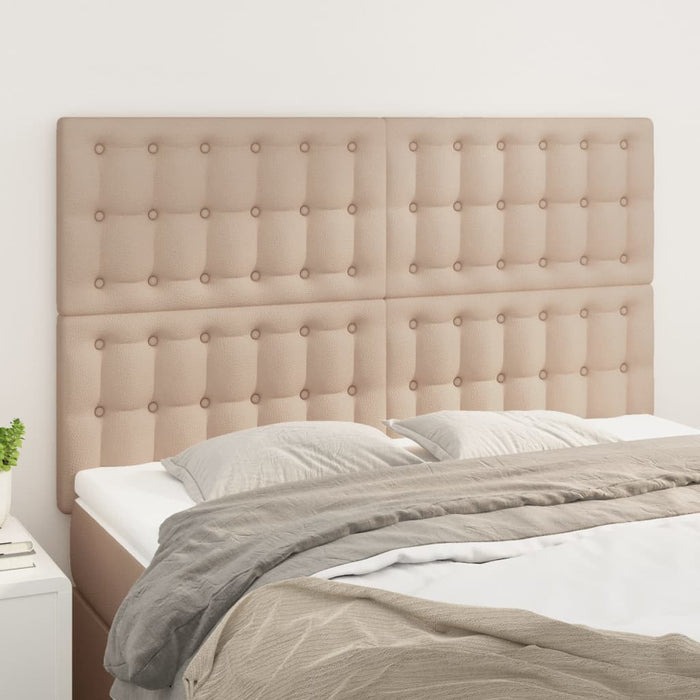 Tăblie de pat Cappuccino 144x5x118/128 cm piele ecologică WALTI
