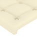 Tăblie de pat crem 180x5x118/128 cm piele ecologică - WALTI WALTI
