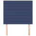 Tăblie de pat albastră 80x5x118/128 cm, material textil - WALTI WALTI