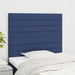 Tăblie de pat albastră 90x5x118/128 cm, material textil - WALTI WALTI