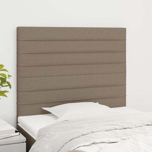 Tăblii de pat, 2 buc, gri taupe, 100x5x78/88 cm, textil - WALTI WALTI