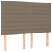 Tăblii de pat, 4 buc, gri taupe, 72x5x78/88 cm, textil - WALTI WALTI
