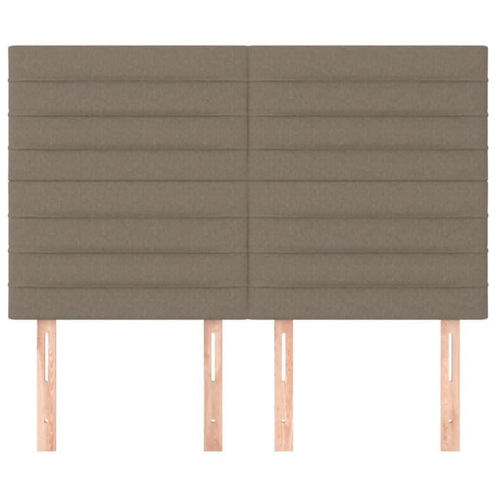 Tăblii de pat, 4 buc, gri taupe, 72x5x78/88 cm, textil - WALTI WALTI