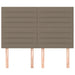 Tăblii de pat, 4 buc, gri taupe, 72x5x78/88 cm, textil - WALTI WALTI
