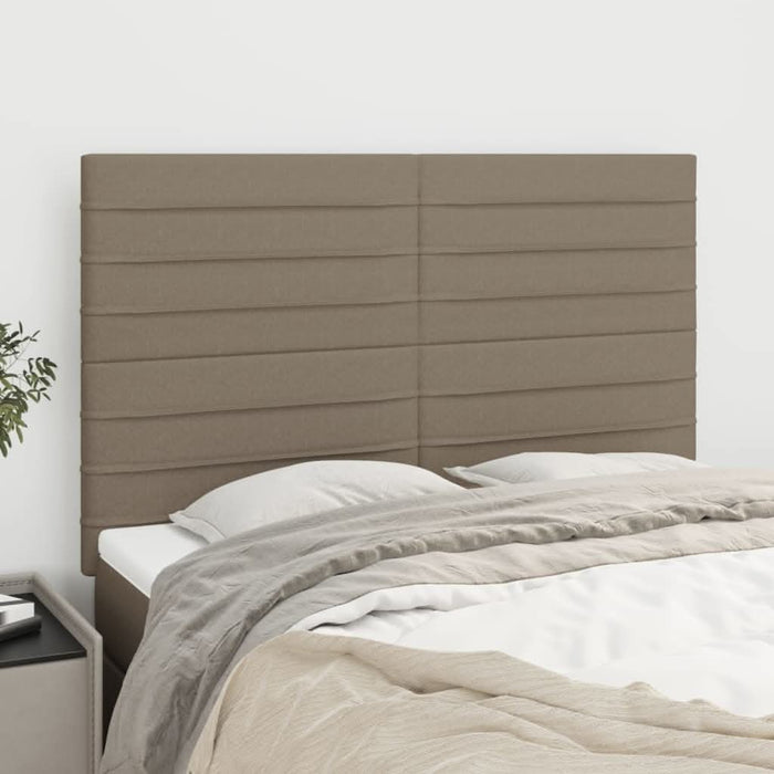 Tăblii de pat, 4 buc, gri taupe, 72x5x78/88 cm, textil - WALTI WALTI