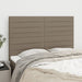 Tăblii de pat, 4 buc, gri taupe, 72x5x78/88 cm, textil - WALTI WALTI
