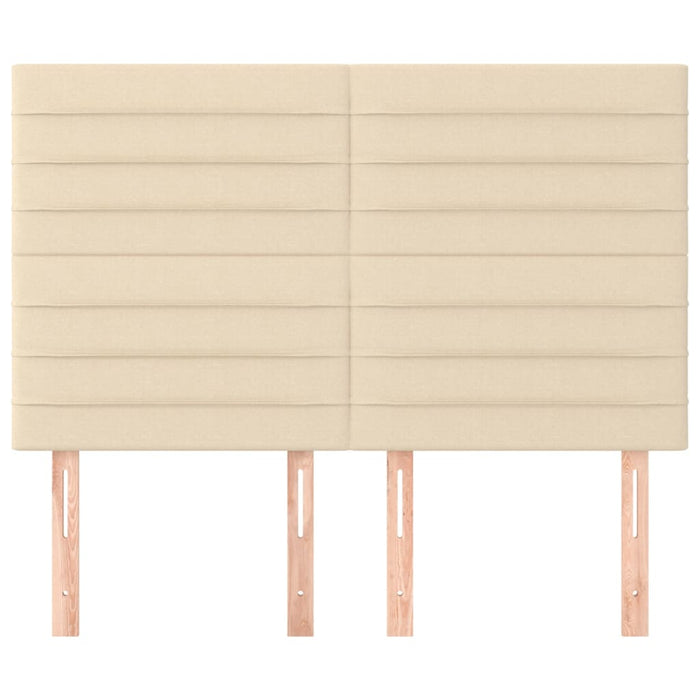 Tăblie de pat crem 144x5x118/128 cm, material textil - WALTI WALTI