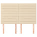 Tăblie de pat crem 144x5x118/128 cm, material textil - WALTI WALTI