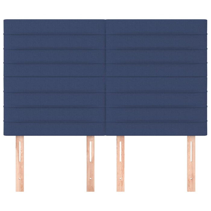 Tăblie de pat albastră 144x5x118/128 cm, material textil - WALTI WALTI