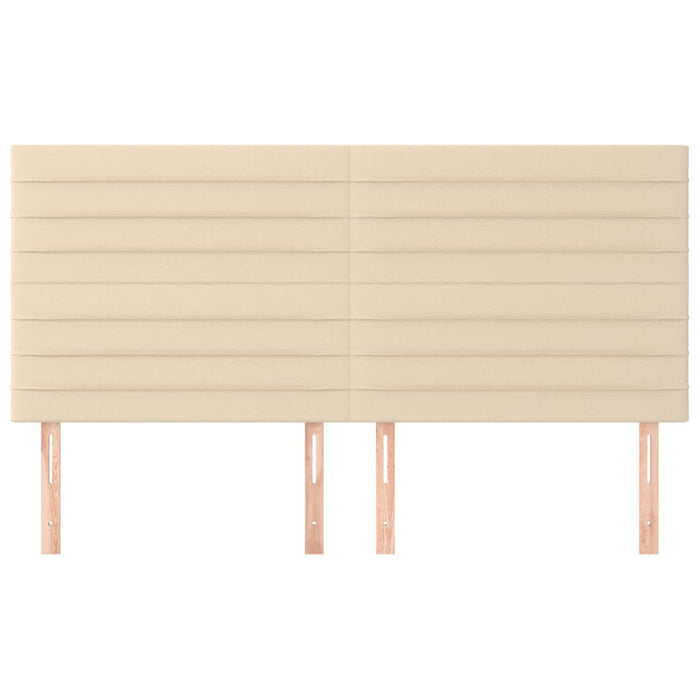Tăblie de pat crem 160x5x118/128 cm, material textil WALTI