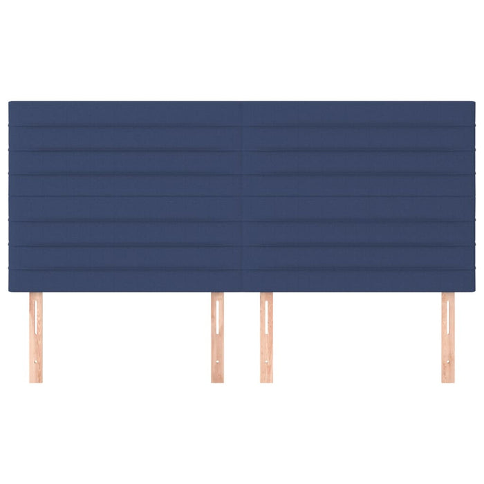 Tăblie de pat albastră 160x5x118/128 cm, material textil - WALTI WALTI