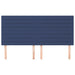 Tăblie de pat albastră 160x5x118/128 cm, material textil - WALTI WALTI