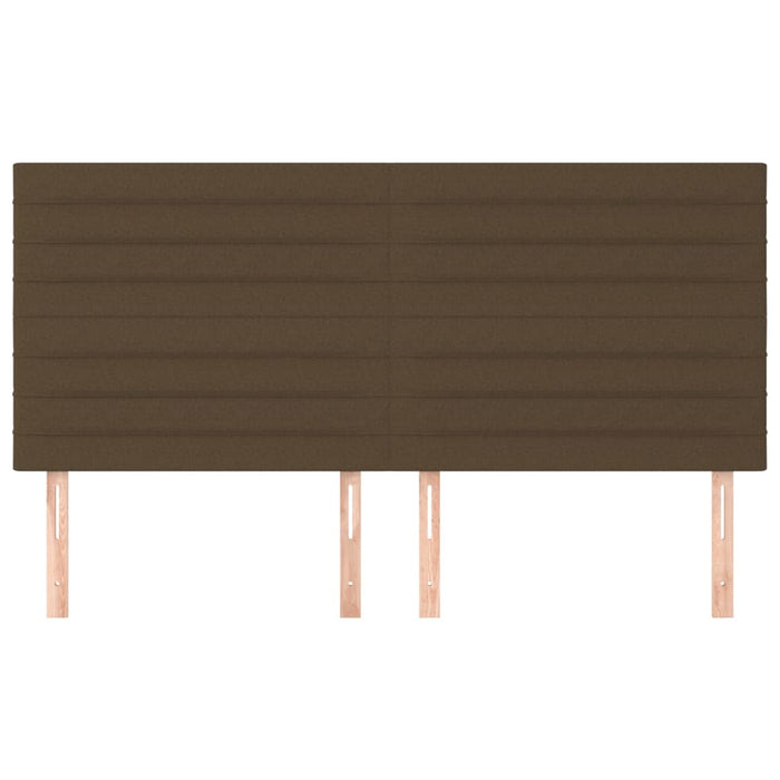 Tăblie de pat maro închis 180x5x118/128 cm, material textil WALTI
