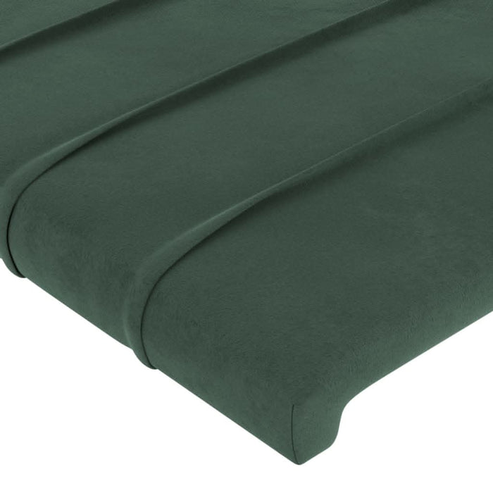Tăblii de pat, 4 buc, verde închis, 90x5x78/88 cm, catifea - WALTI WALTI