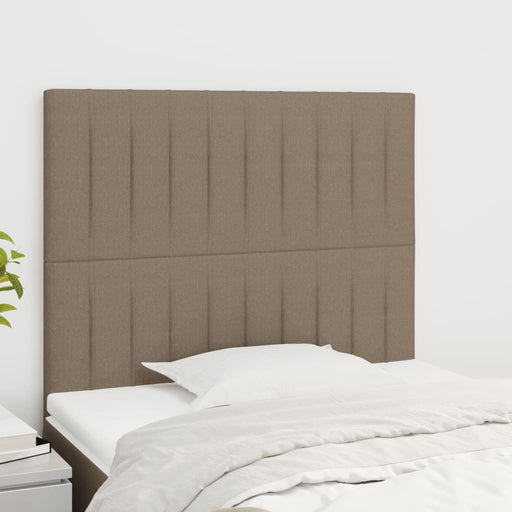 Tăblii de pat, 2 buc, gri taupe, 80x5x78/88 cm, textil - WALTI WALTI