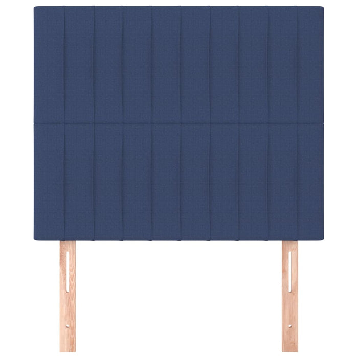 Tăblie de pat albastră 80x5x118/128 cm, material textil - WALTI WALTI