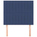Tăblie de pat albastră 80x5x118/128 cm, material textil - WALTI WALTI