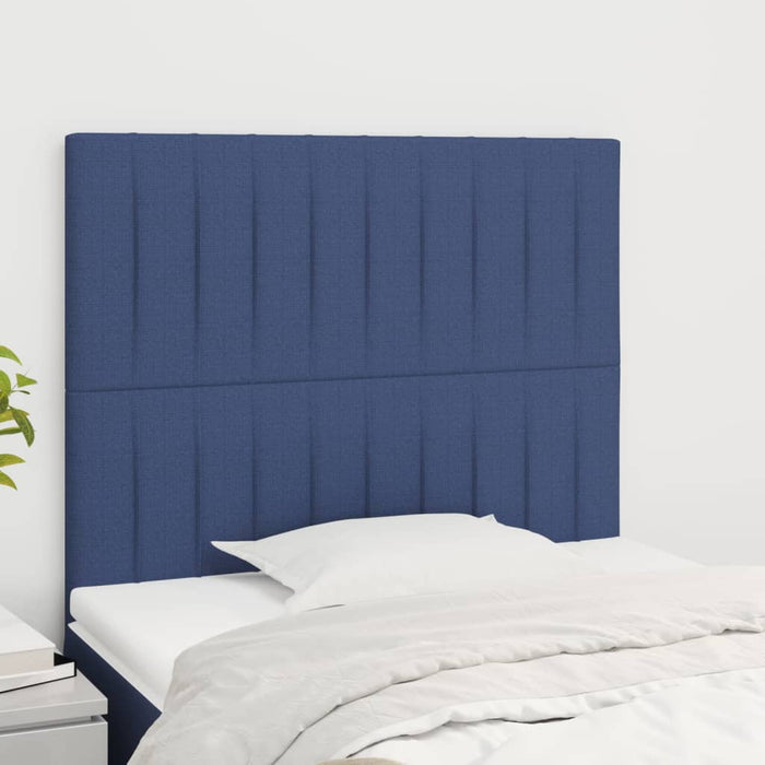 Tăblie de pat albastră 80x5x118/128 cm, material textil - WALTI WALTI