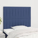 Tăblie de pat albastră 80x5x118/128 cm, material textil - WALTI WALTI