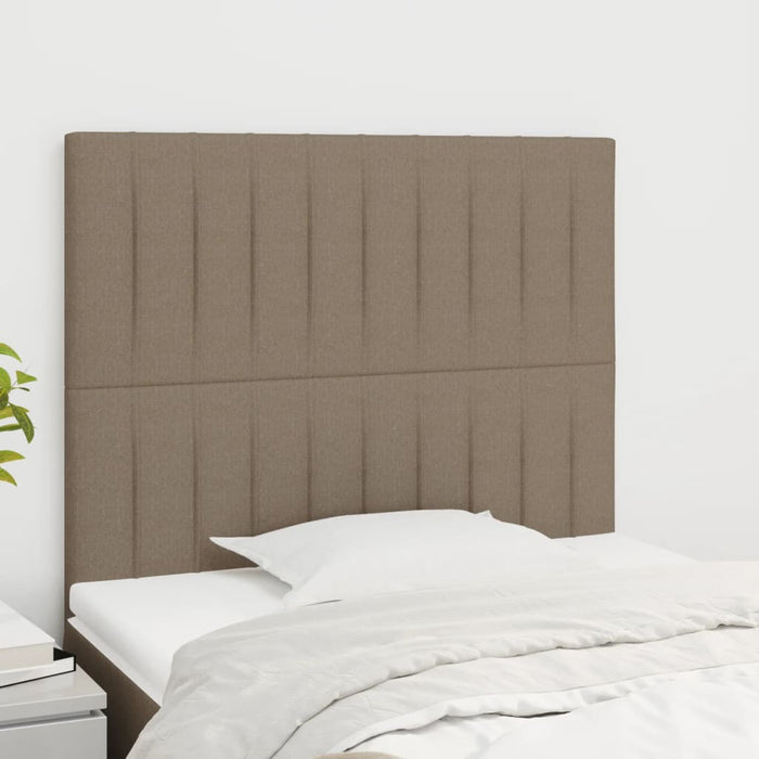 Tăblii de pat, 2 buc, gri taupe, 100x5x78/88 cm, textil - WALTI WALTI