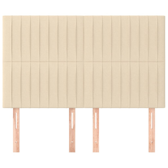 Tăblie de pat crem 144x5x118/128 cm, material textil WALTI