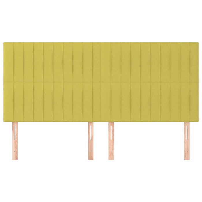 Tăblie de pat verde 180x5x118/128 cm, material textil WALTI