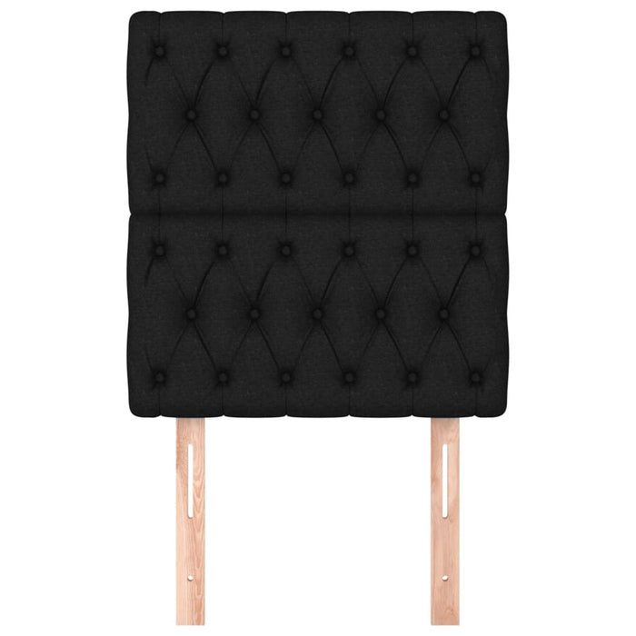 Tăblii de pat, 2 buc, negru, 80x7x78/88 cm, textil - WALTI WALTI