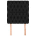 Tăblii de pat, 2 buc, negru, 80x7x78/88 cm, textil - WALTI WALTI