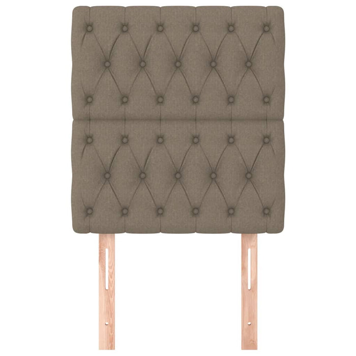 Tăblii de pat, 2 buc, gri taupe, 80x7x78/88 cm, textil - WALTI WALTI