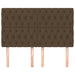 Tăblie de pat maro închis 144x7x118/128 cm, material textil - WALTI WALTI