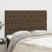 Tăblie de pat maro închis 144x7x118/128 cm, material textil - WALTI WALTI
