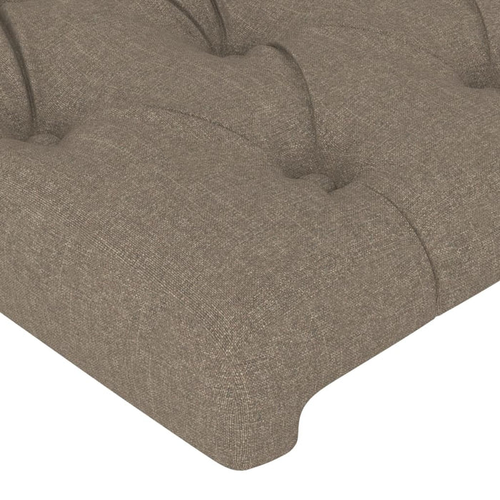 Tăblii de pat, 4 buc, gri taupe, 80x7x78/88 cm, textil - WALTI WALTI