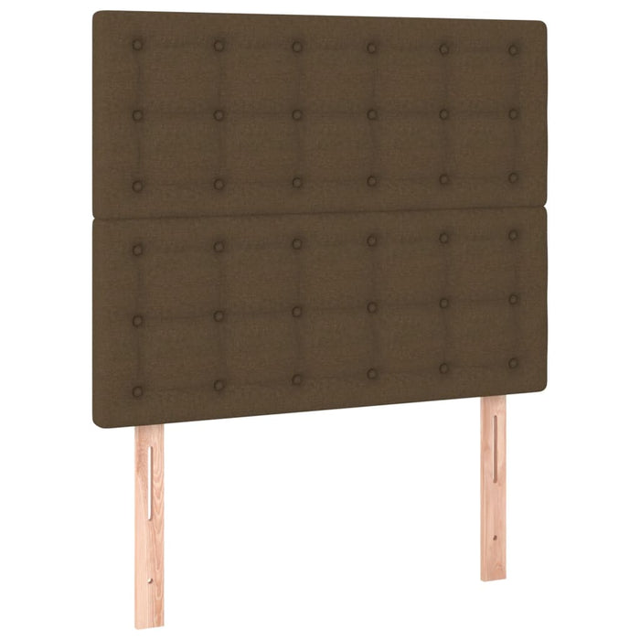 Tăblie de pat maro închis 80x5x118/128 cm, material textil - WALTI WALTI