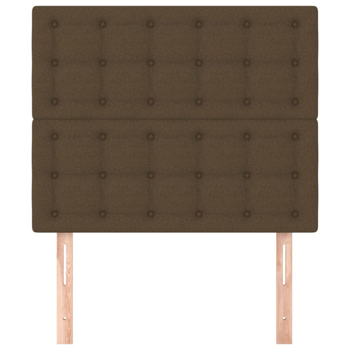 Tăblie de pat maro închis 80x5x118/128 cm, material textil - WALTI WALTI