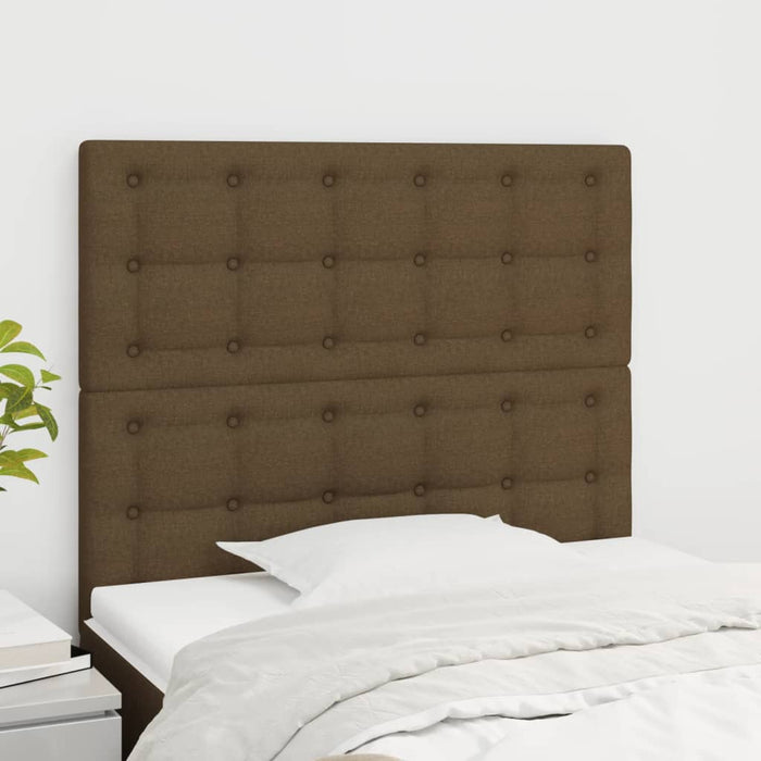 Tăblie de pat maro închis 80x5x118/128 cm, material textil - WALTI WALTI