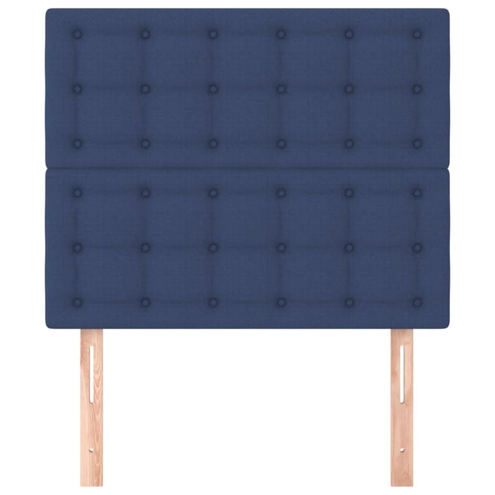 Tăblii de pat, 2 buc, albastru, 90x5x78/88 cm, textil - WALTI WALTI