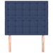 Tăblii de pat, 2 buc, albastru, 90x5x78/88 cm, textil - WALTI WALTI