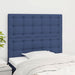 Tăblii de pat, 2 buc, albastru, 90x5x78/88 cm, textil - WALTI WALTI
